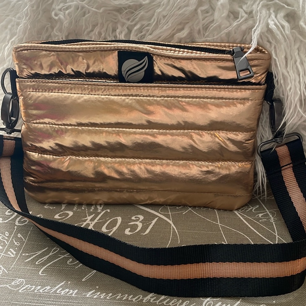 Think Royal Bum Bag Metallic Rose Gold Belt Bag Waist Bag NWOT